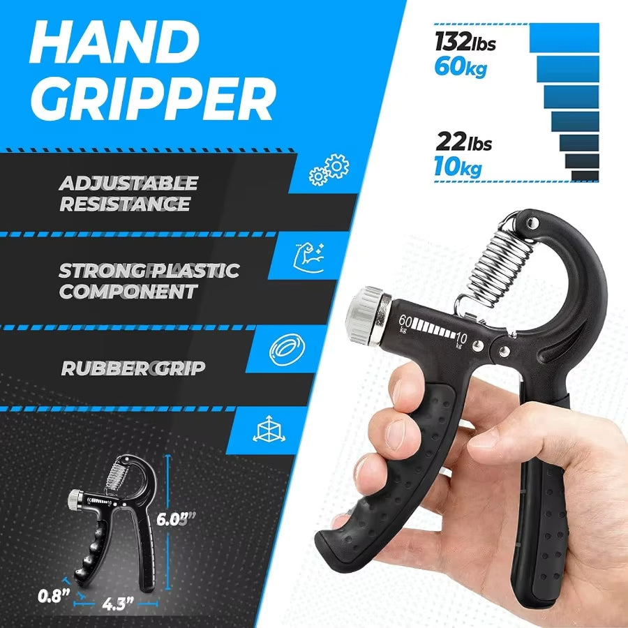 Grip Strength Trainer 5 Pack Forearm Strengthener Exerciser Hand Strengthening Devices Finger Strengthener Workout Exerc