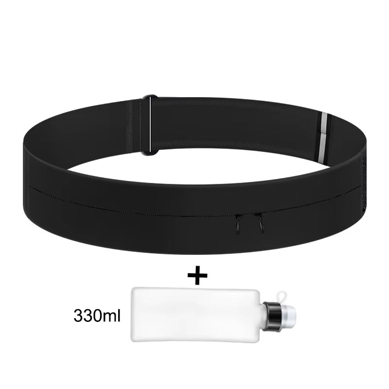 Running Belt Waist Bag with Water Bottle Women Sports Fanny Pack Men Phone Pouch Jogging Gym Bags Hydration Run Accessories