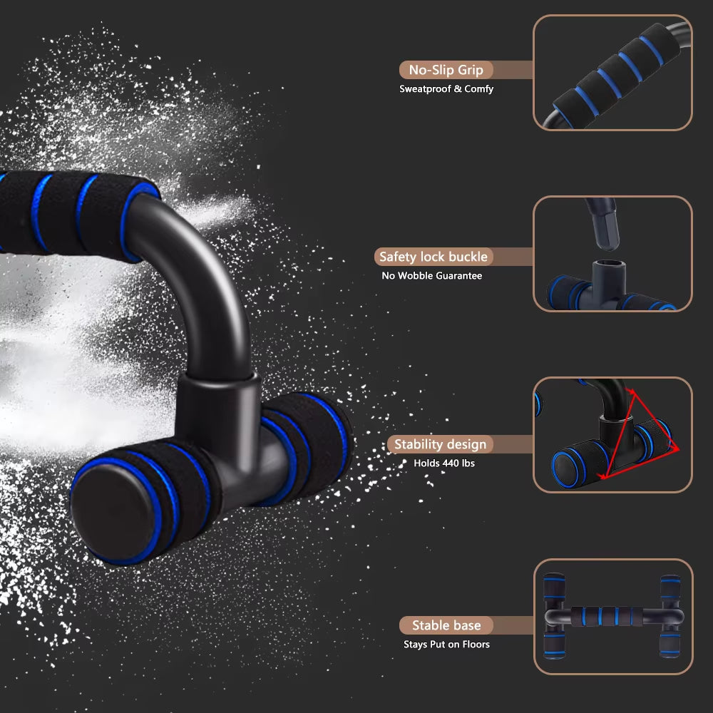 Push-Ups Stands, Fitness Press up Bar with Non-Slip Foam Handles for Arms, Chest and Shoulder Training Gym Home Workout Exercise